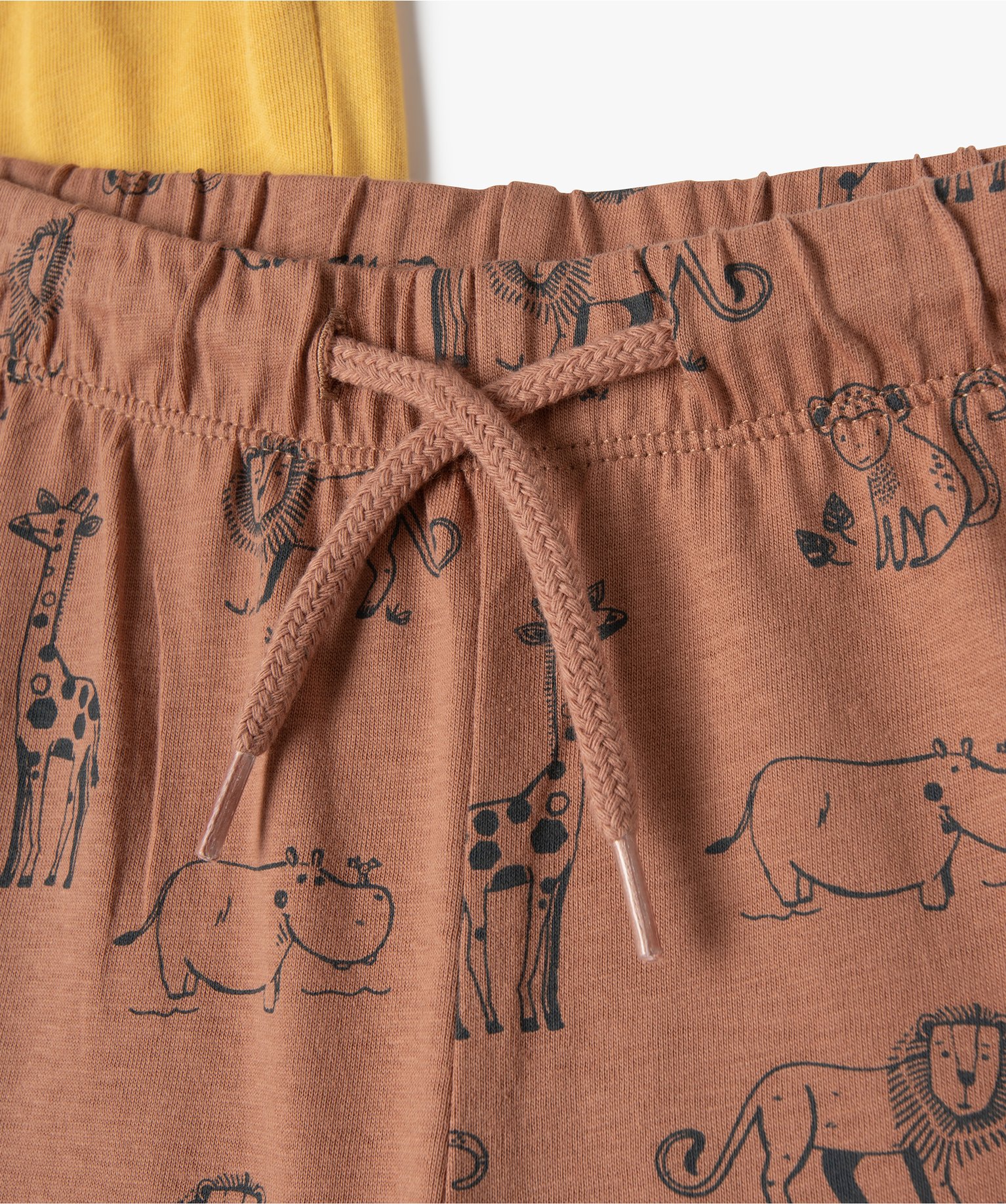 Short bébé Garçon en jersey à taille élastiquée (lot d... jaune | GEMO