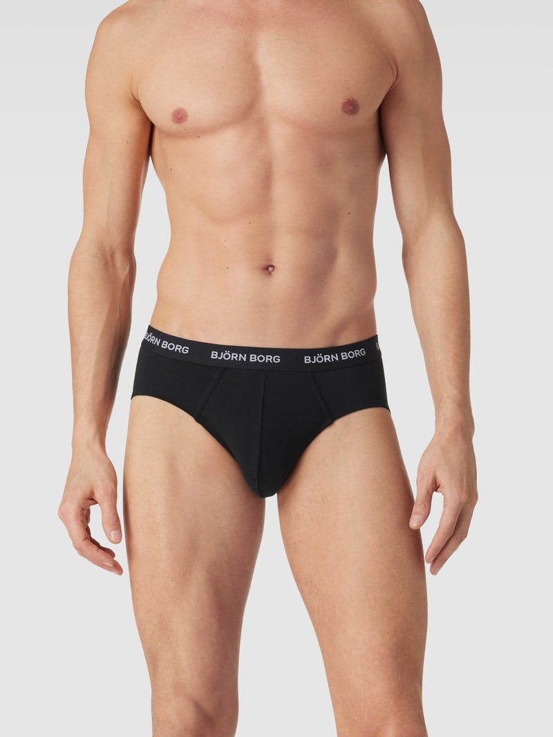 Slip mit elastischem Bund im 3er-Pack in bleu
