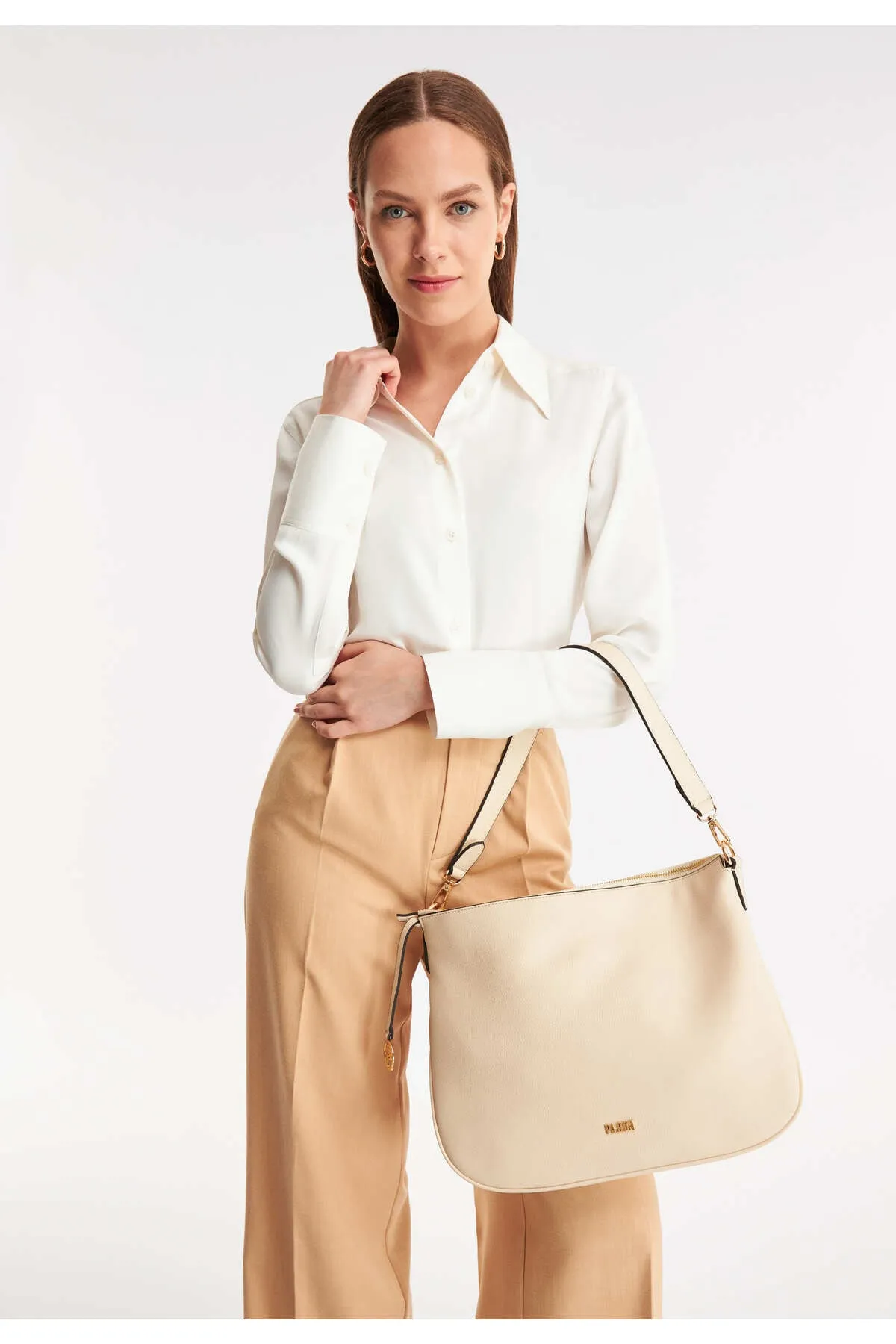 PARİGİ  Beige Umhängetasche für Damen