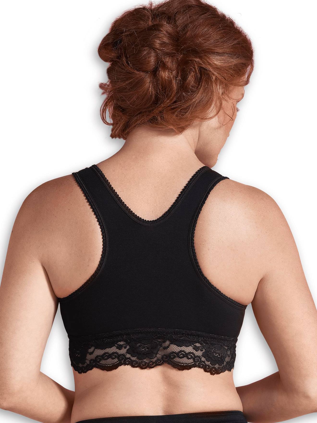 Soutien-gorge cache-coeur de grossesse et d'allaitement en coton bio CARRIWELL noir