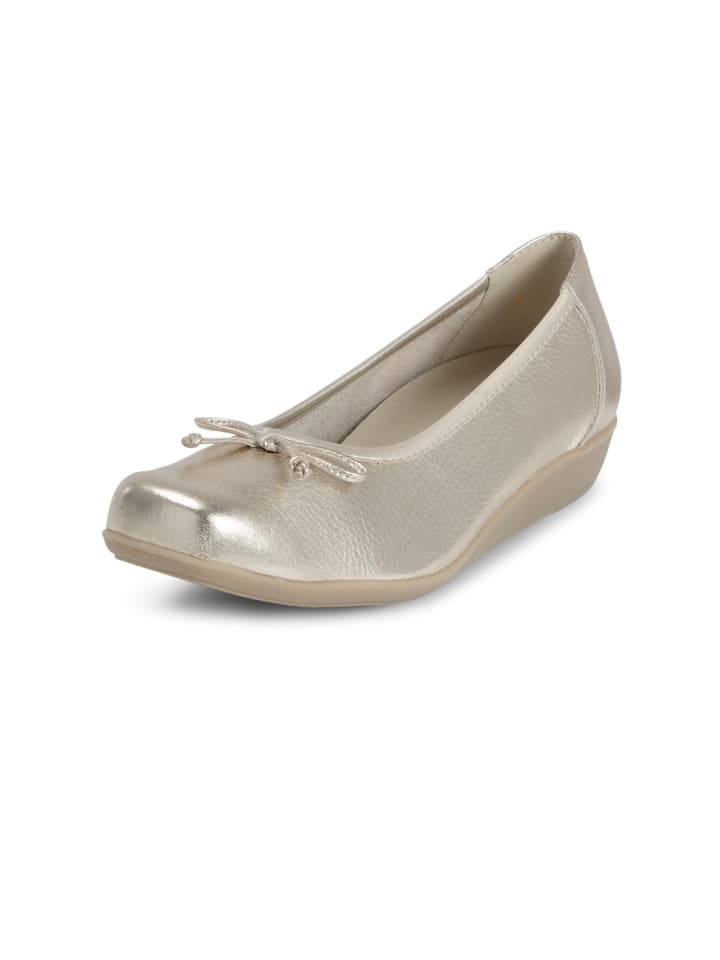 VITAFORM Hirschleder Ballerinas in gold günstig kaufen