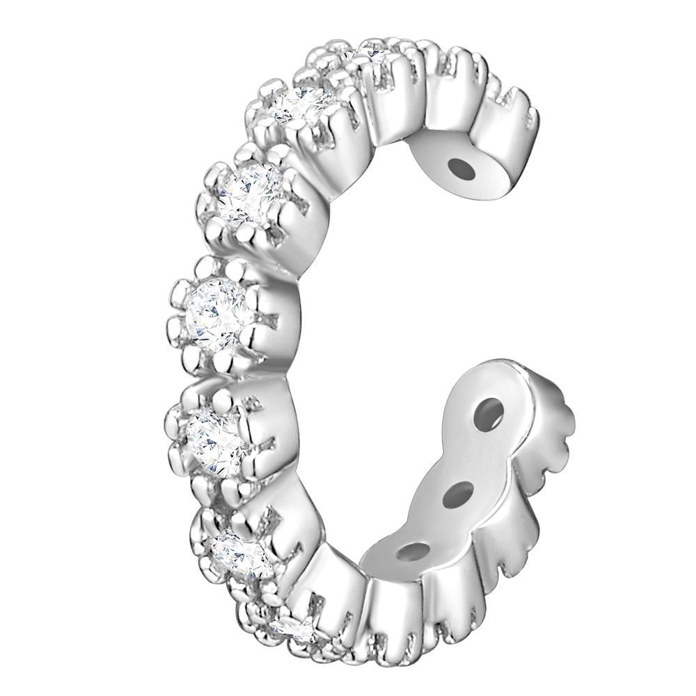 Glanzstücke München Manchette d'oreille en argent Argent sterling Oxyde de zirconium (CZ) en Argent Boucles d'oreilles