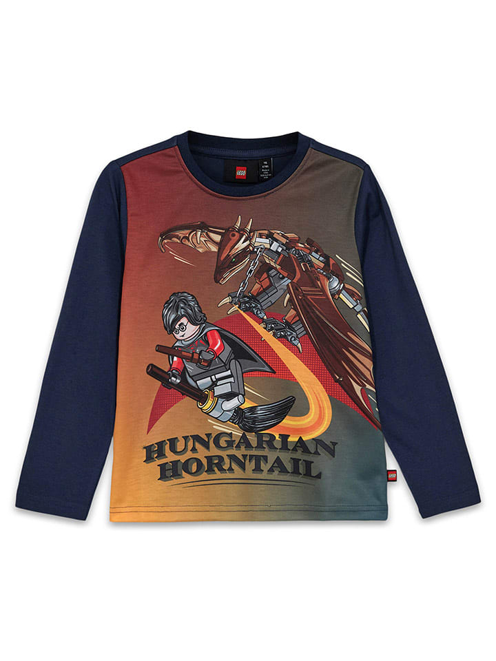 LEGO Longsleeve in Dunkelblau/ Orange günstig kaufen