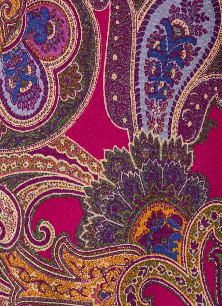 Mini haljina Ralph Lauren s paisley printom i mašnom na pojasu