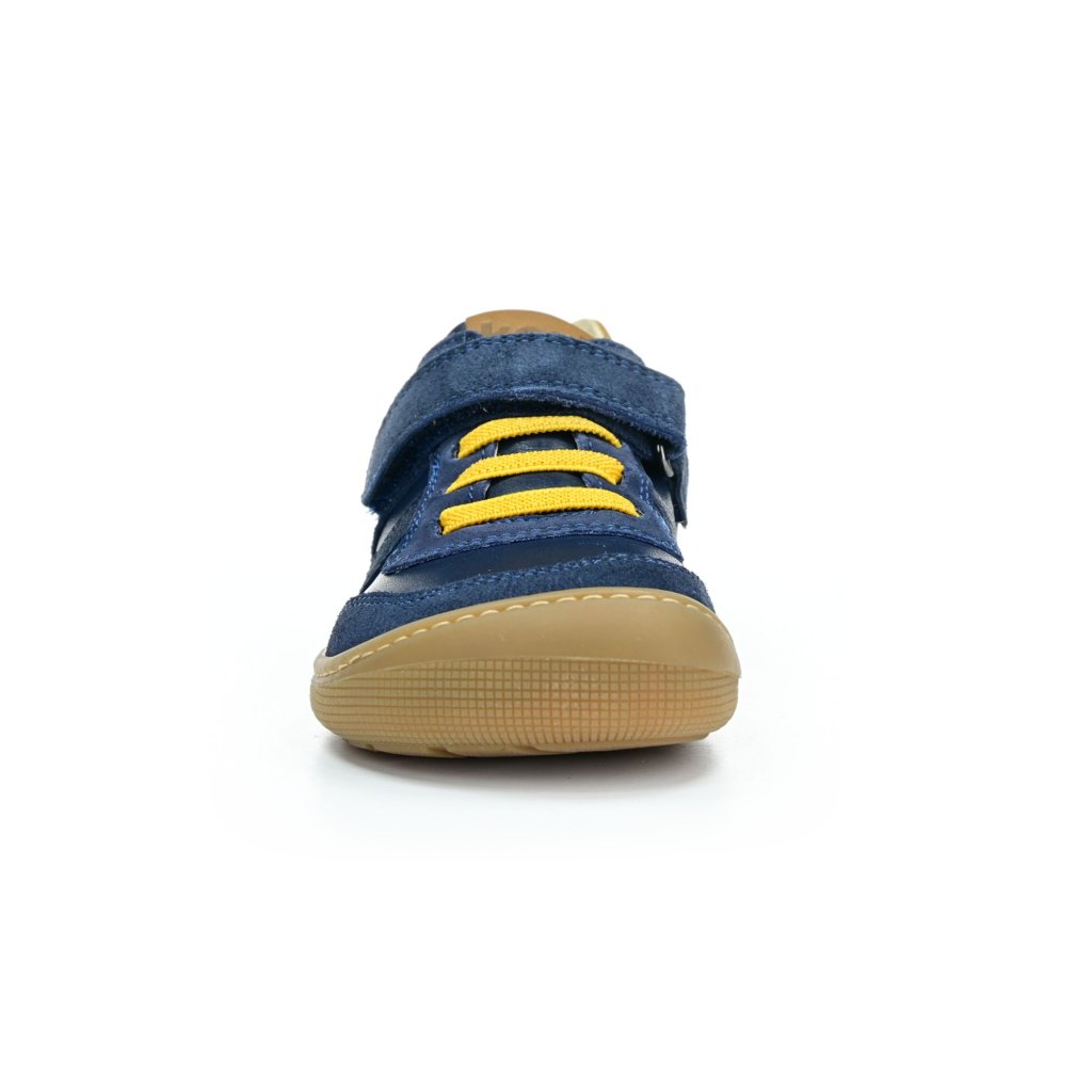 Koel4kids Dylan Suede Blue Barfußsneakers aus Leder 07M045.101-110