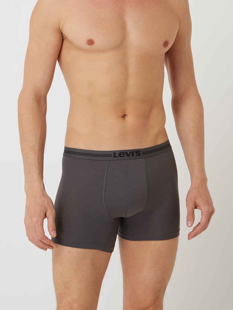 Trunks mit Stretch-Anteil im 2er-Pack in anthrazit