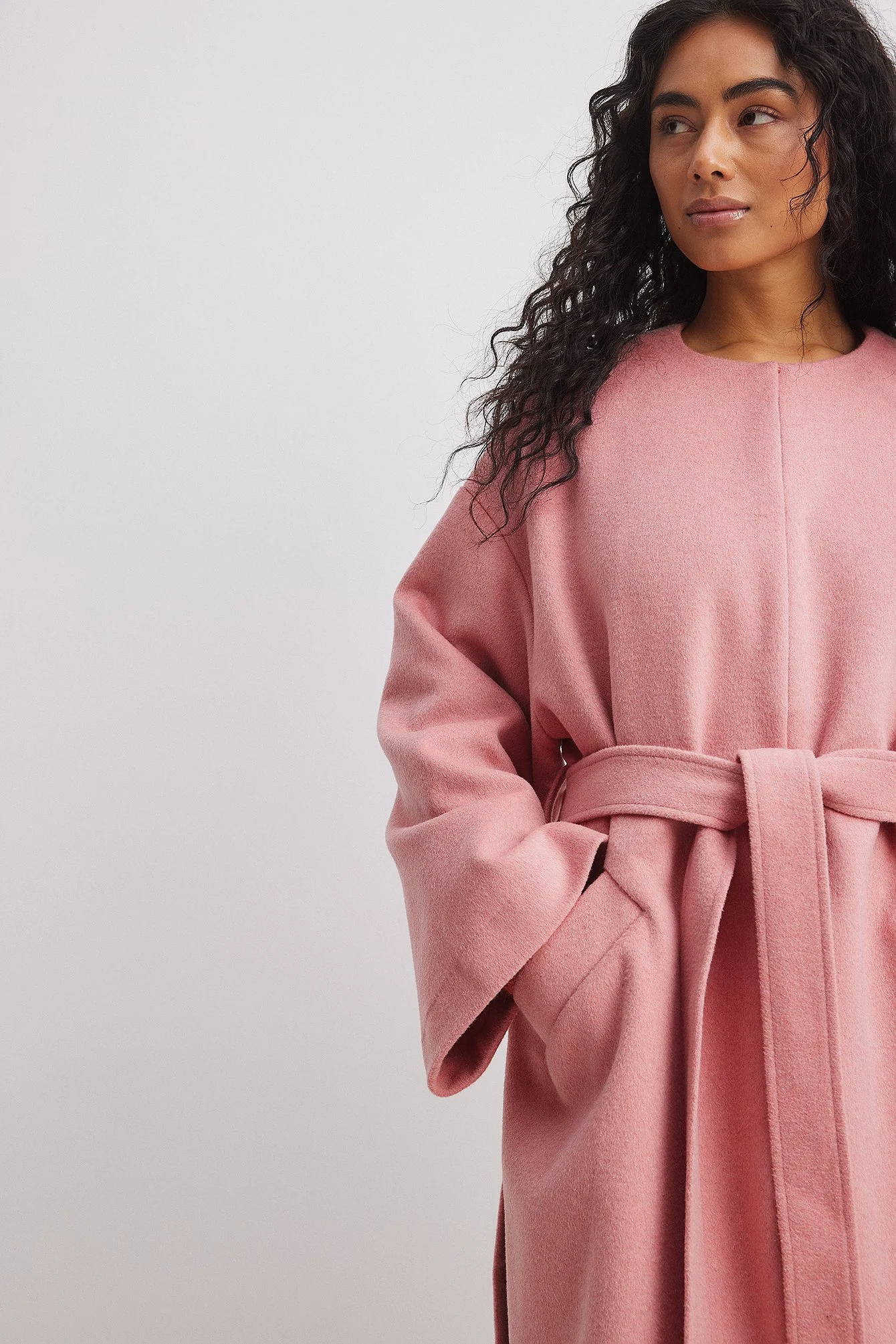 Oversize-Kimono aus Wollmischung