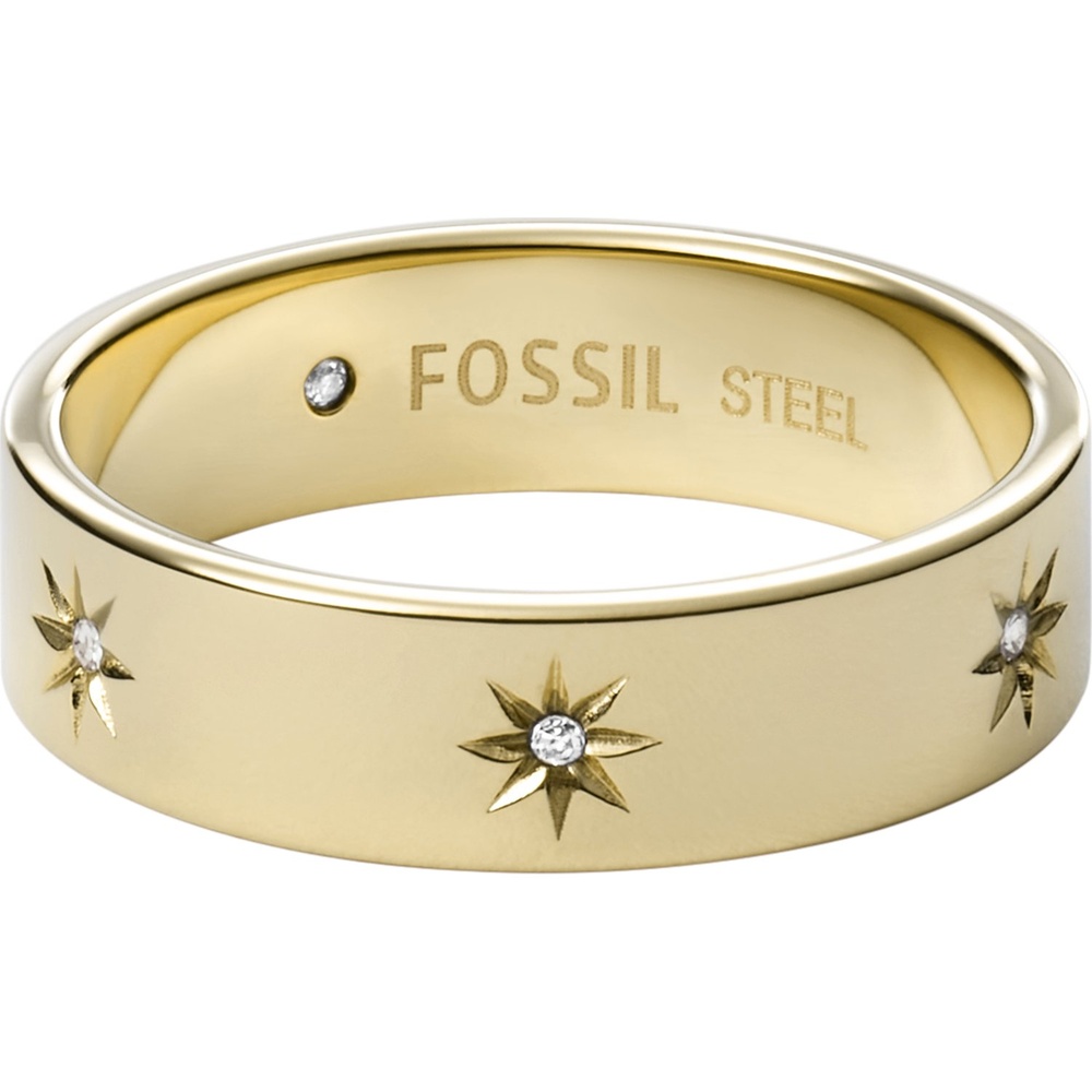 Fossil Bague pour femme Acier inoxydable or Bague