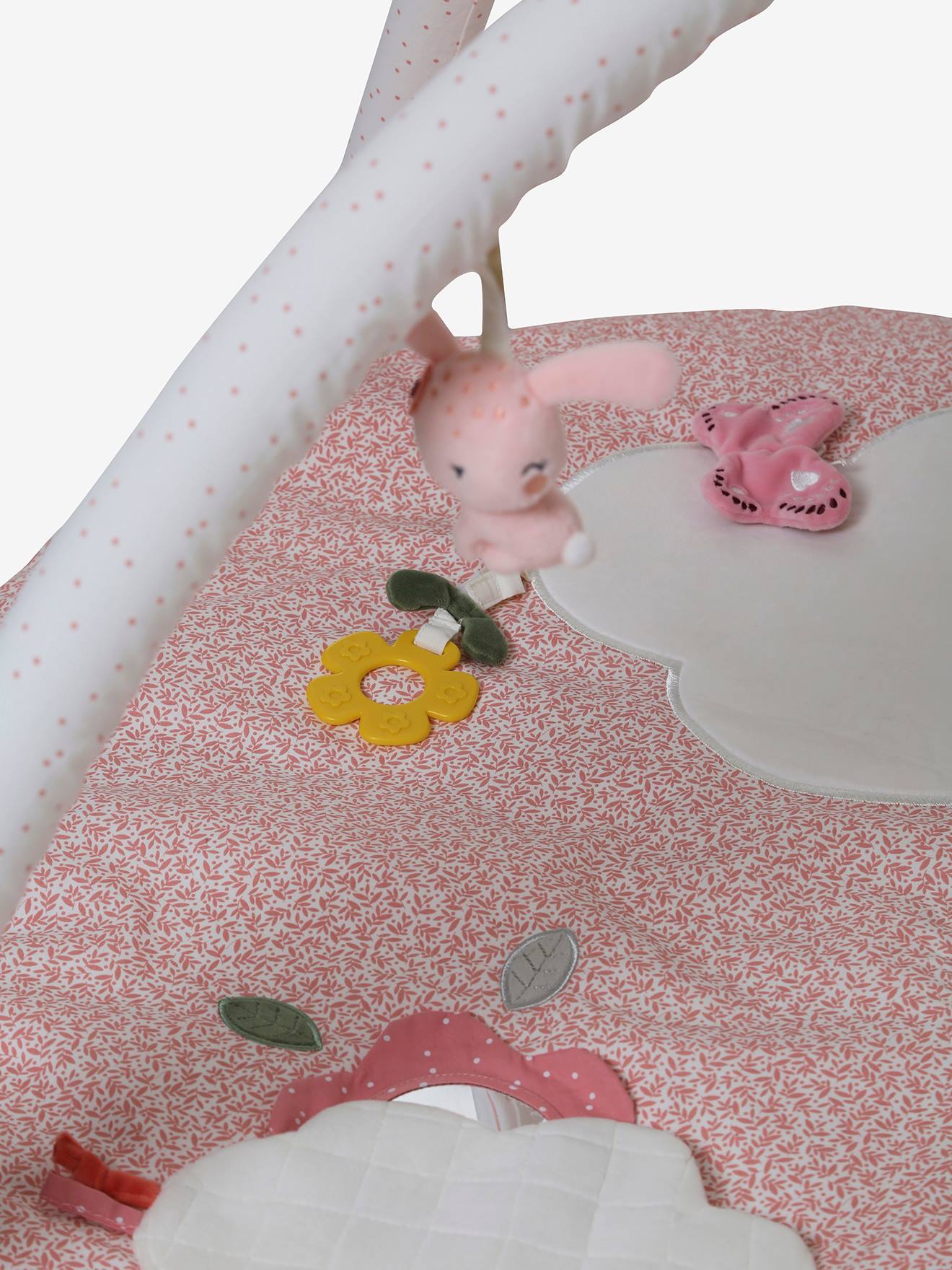 Tapis d'éveil VOYAGE AU PAYS ROSE rose