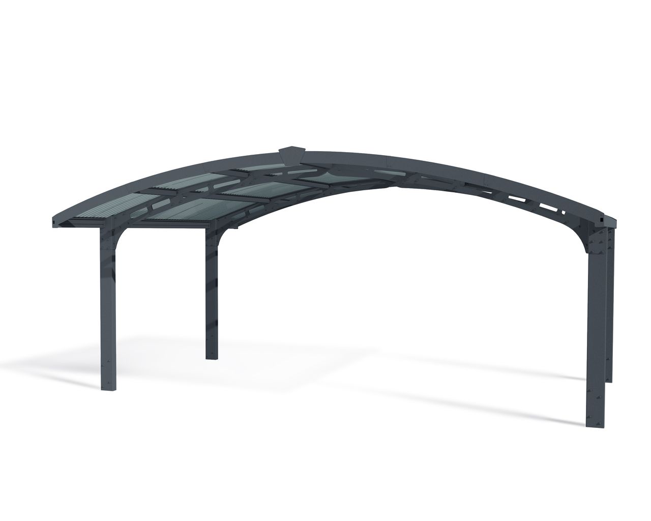 Canopia by Palram Carport Arizona Wave  495 x 578 cm Anthrazit - Wings & Arch