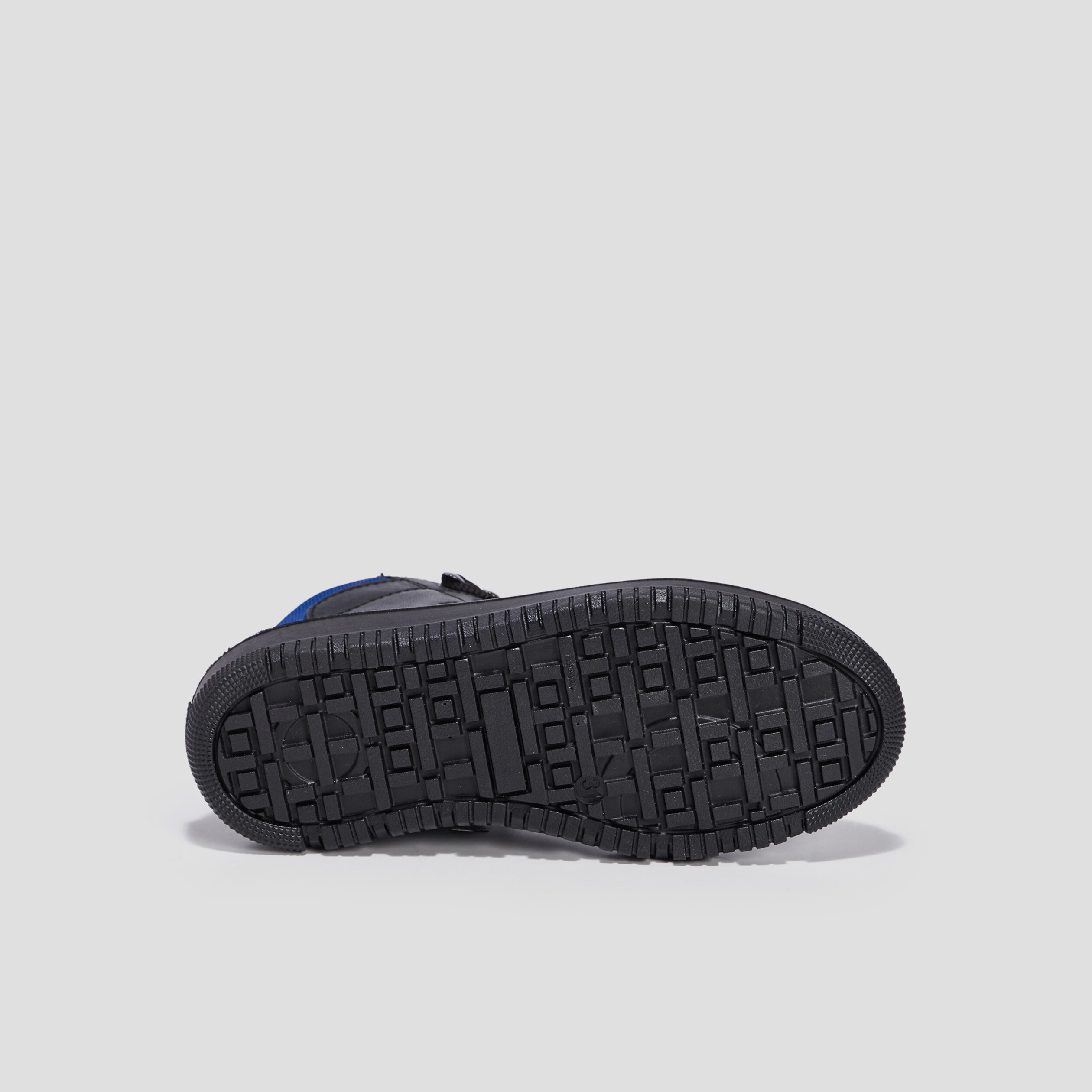 Baskets montantes zippées noir garçon | La Halle