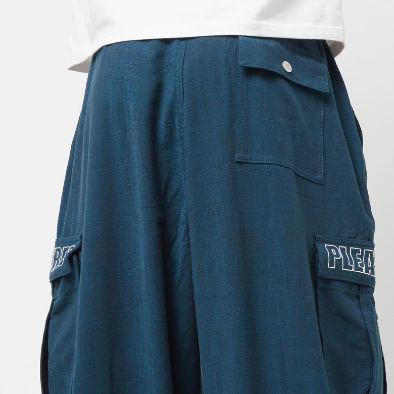Pleasures Visitor Wide Fit Cargo Pants navy