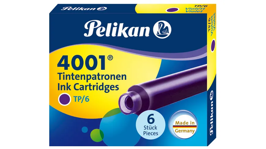 Pelikan Tintenpatrone 4001® violett 6 Stück