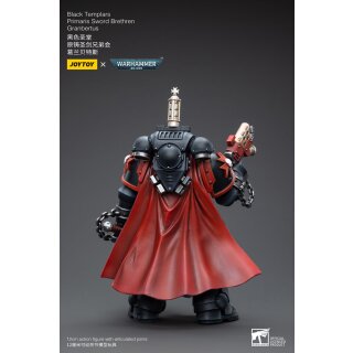 Warhammer 40k Actionfigur 1/18 Black Templars Primaris Sword Brethren Granbertus 12 cm