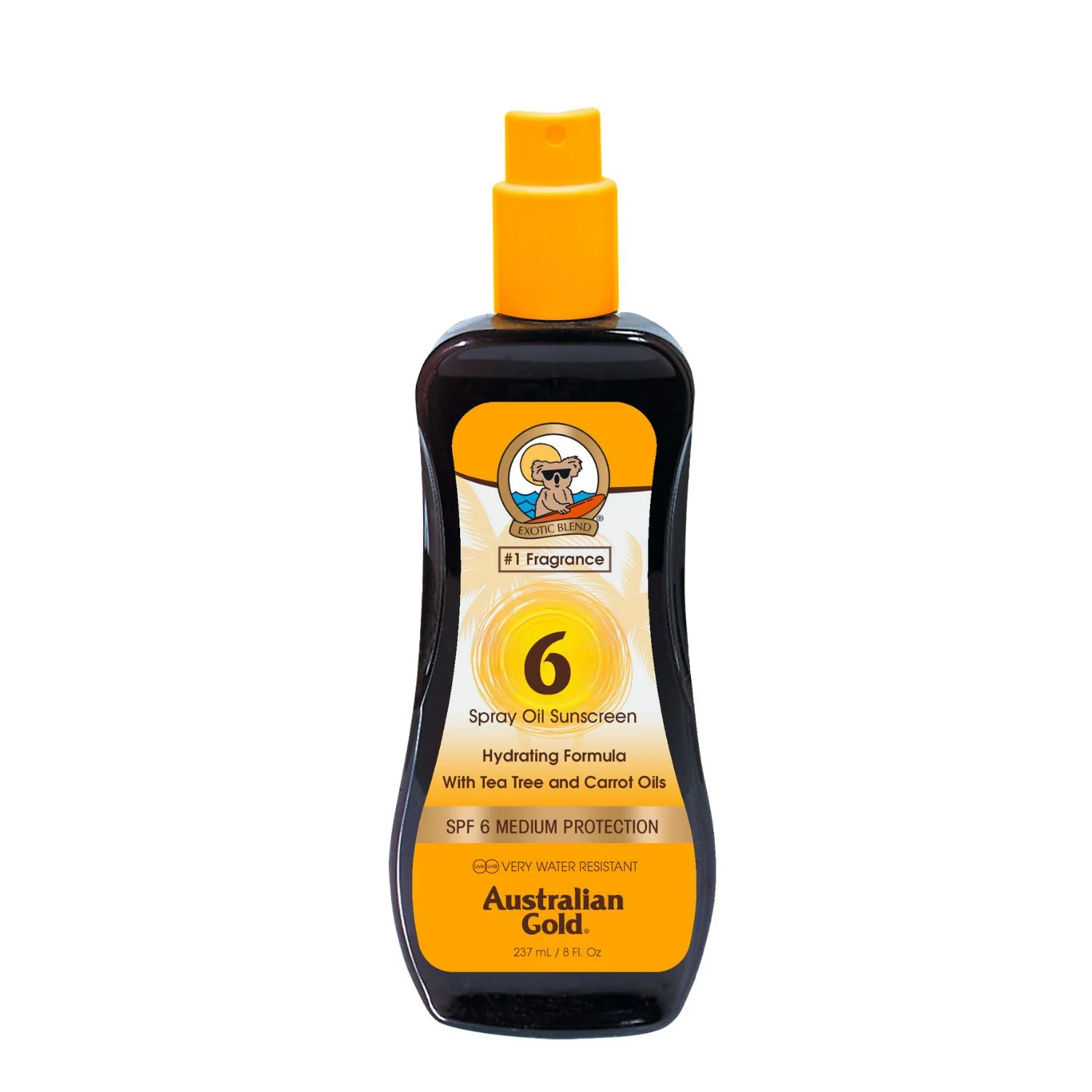 Aceite corporal con protector solar SPF6 de zanahoria - Aceite corporal con protección solar de baja protección.