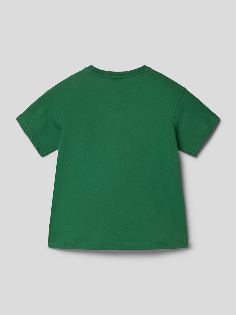 T-Shirt mit Logo-Print Modell 'CLASSICS' in grün