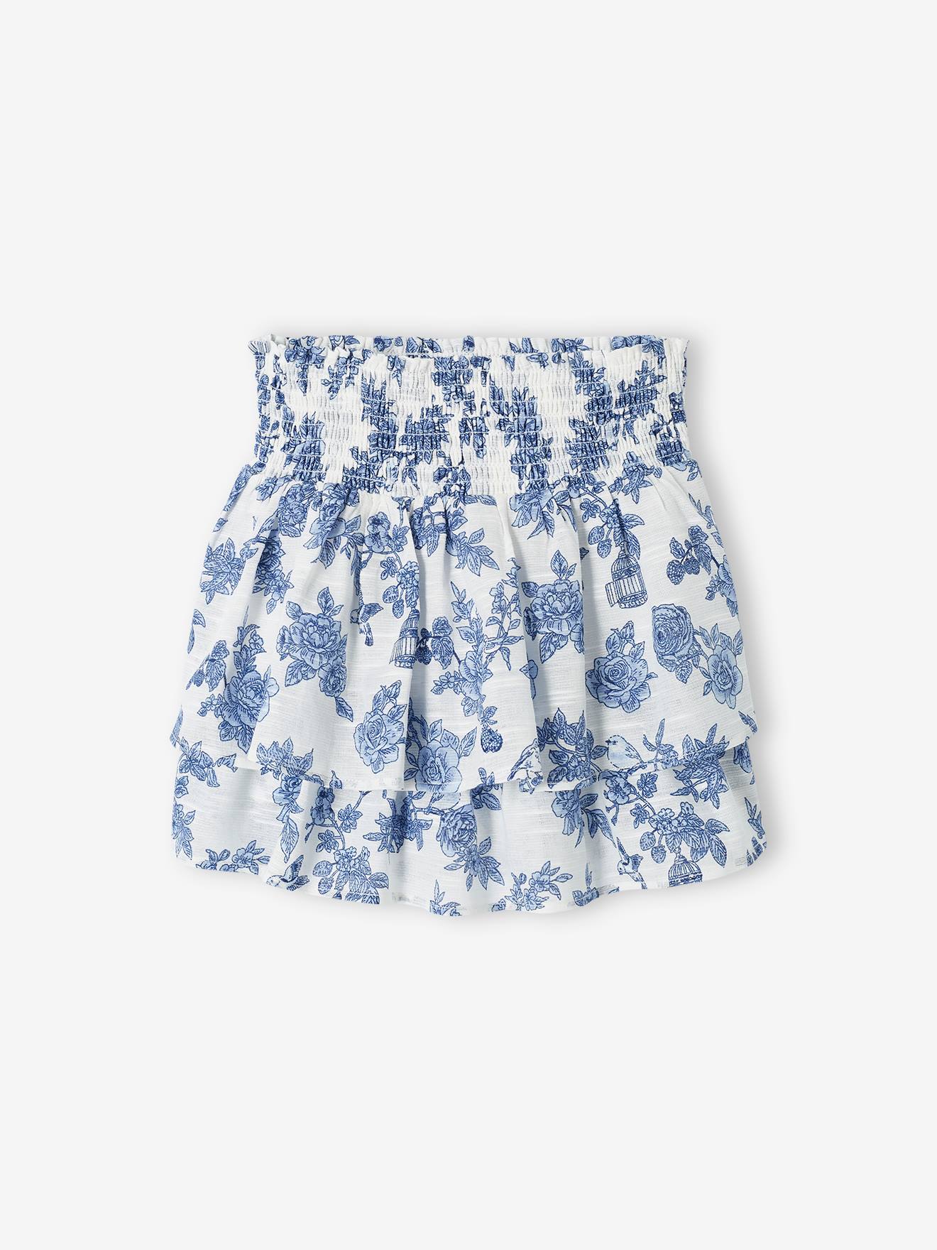 Jupe de cérémonie smockée fille écru