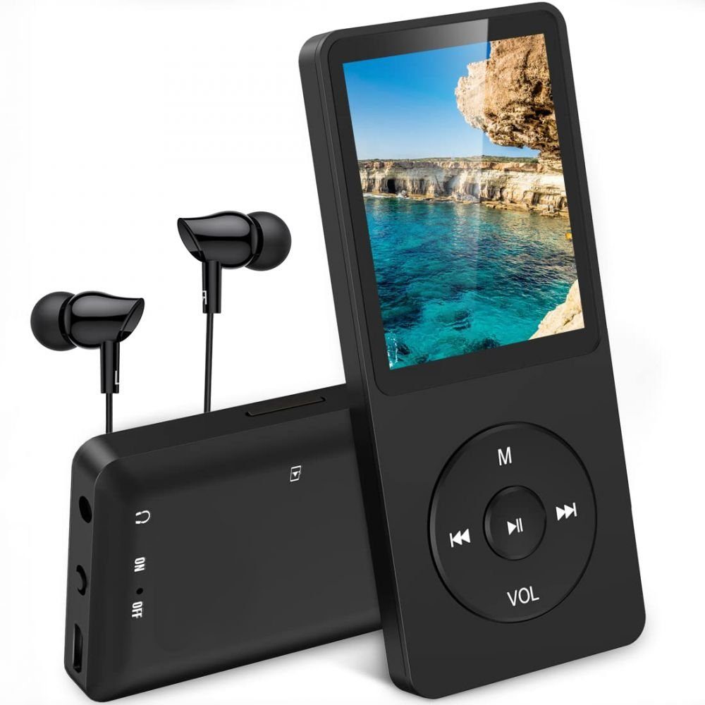 Jormftte MP3 Player Tragbarer HiFi Verlustfreier Radio MP3-Player (Licht)
