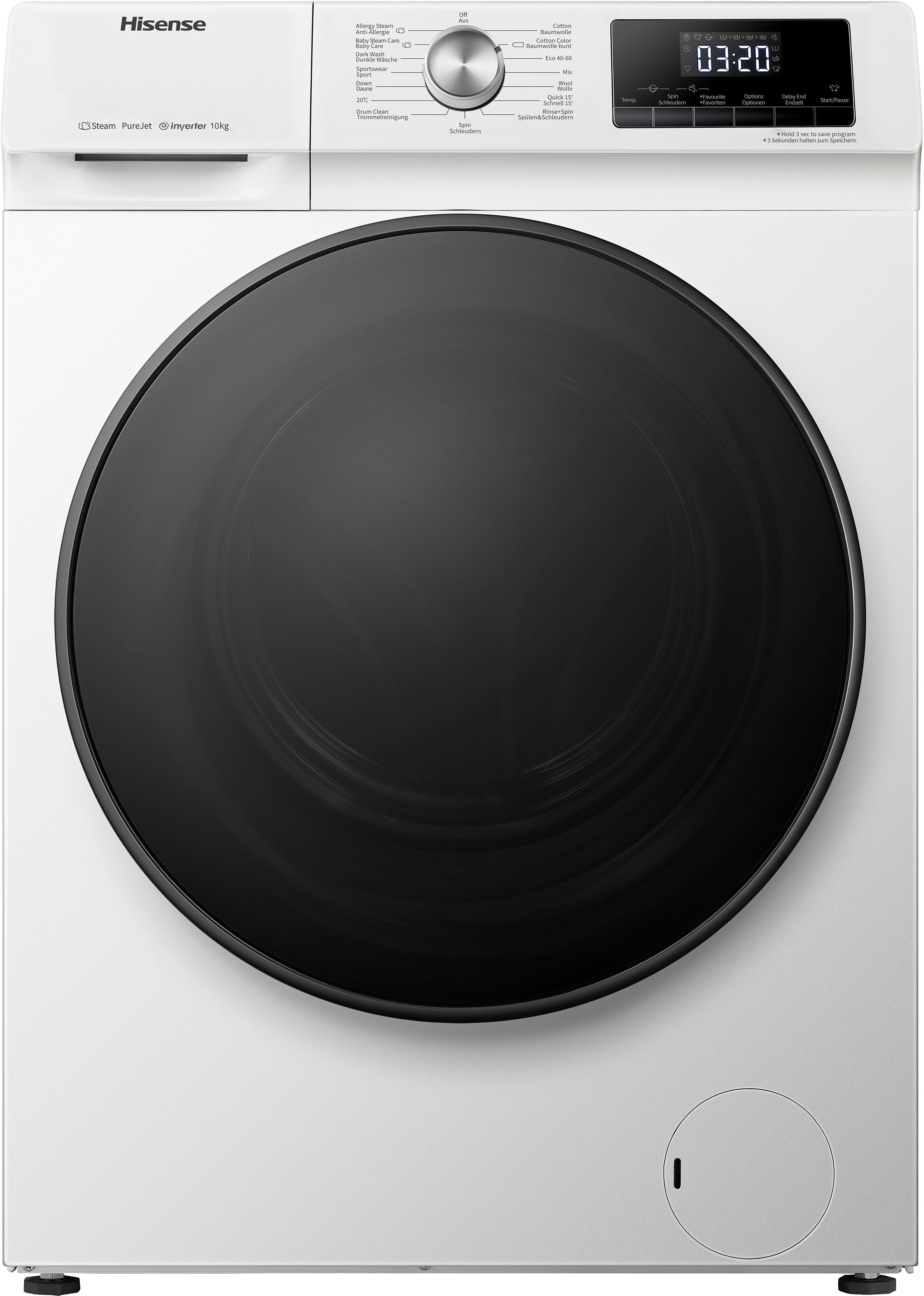 Hisense Waschmaschine WFQA1014EVJM WFQA1014EVJM, 10 kg, 1400 U/min
