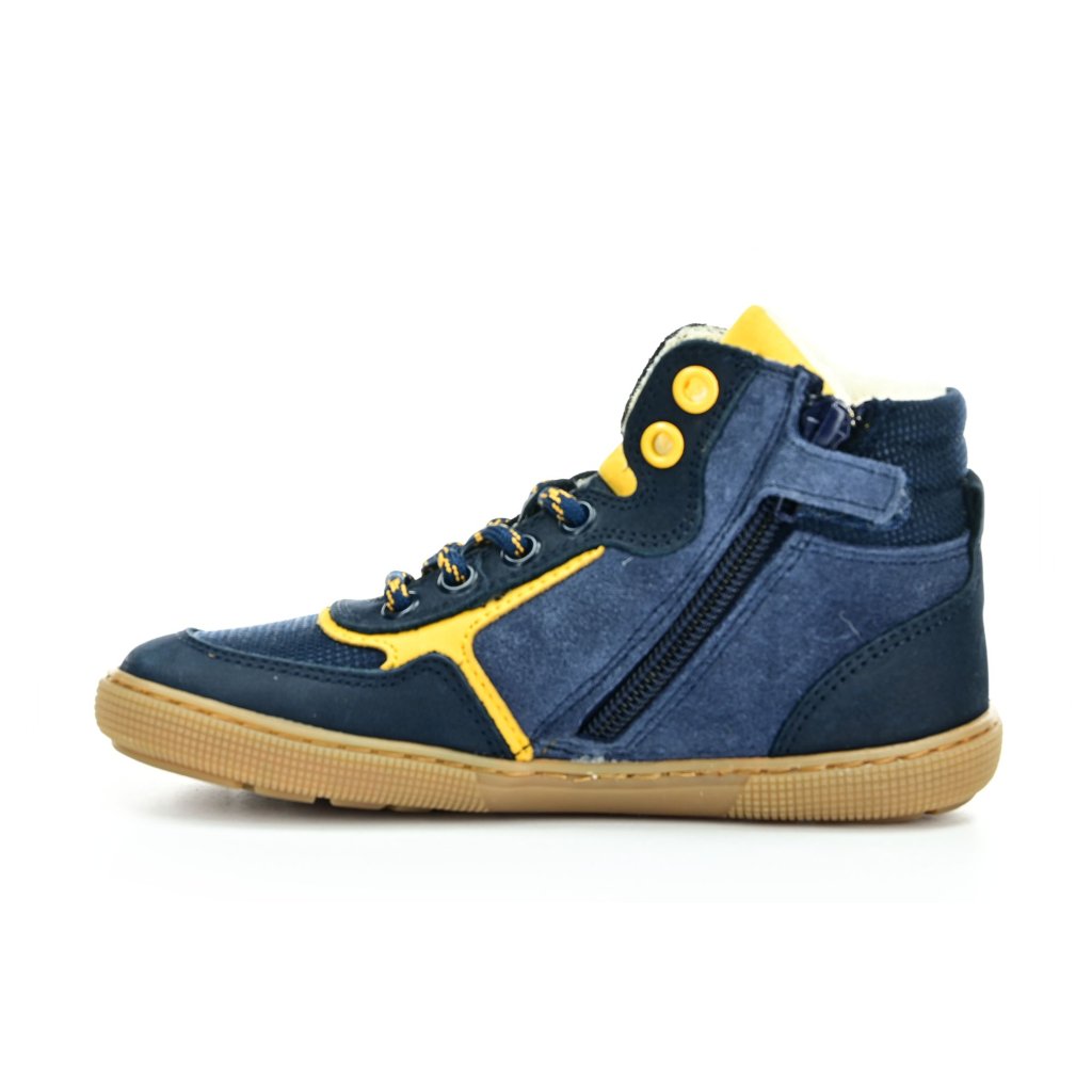 Koel4kids Danish Nappa Wool Blue Winterbarfußschuhe