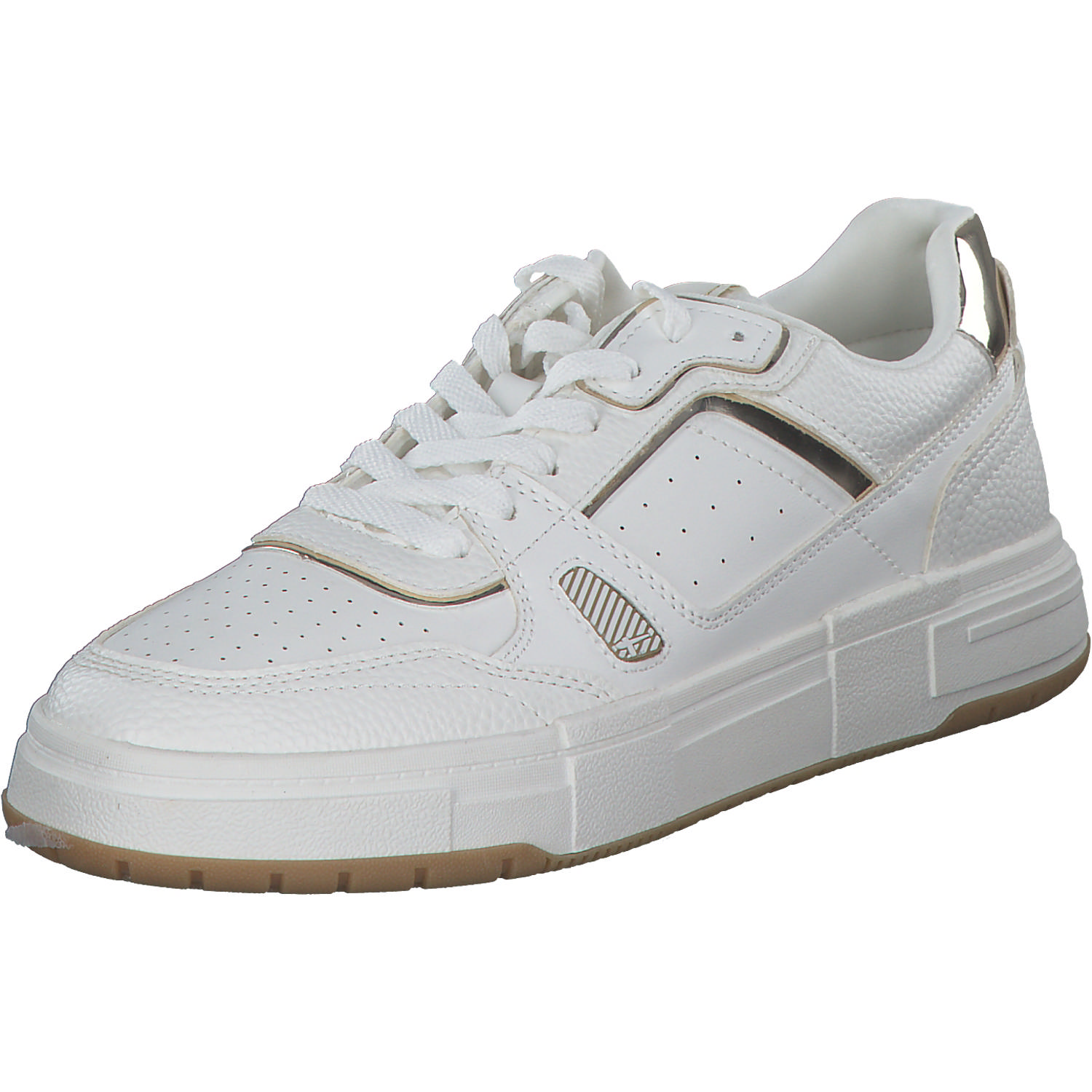 Tamaris 23718, Schnürschuhe, Damen, WHITE/GOLD