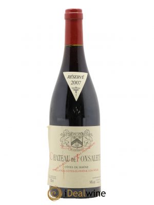 Côtes du Rhône Château de Fonsalette Emmanuel Reynaud  2007 - Lot de 1 Bouteille
