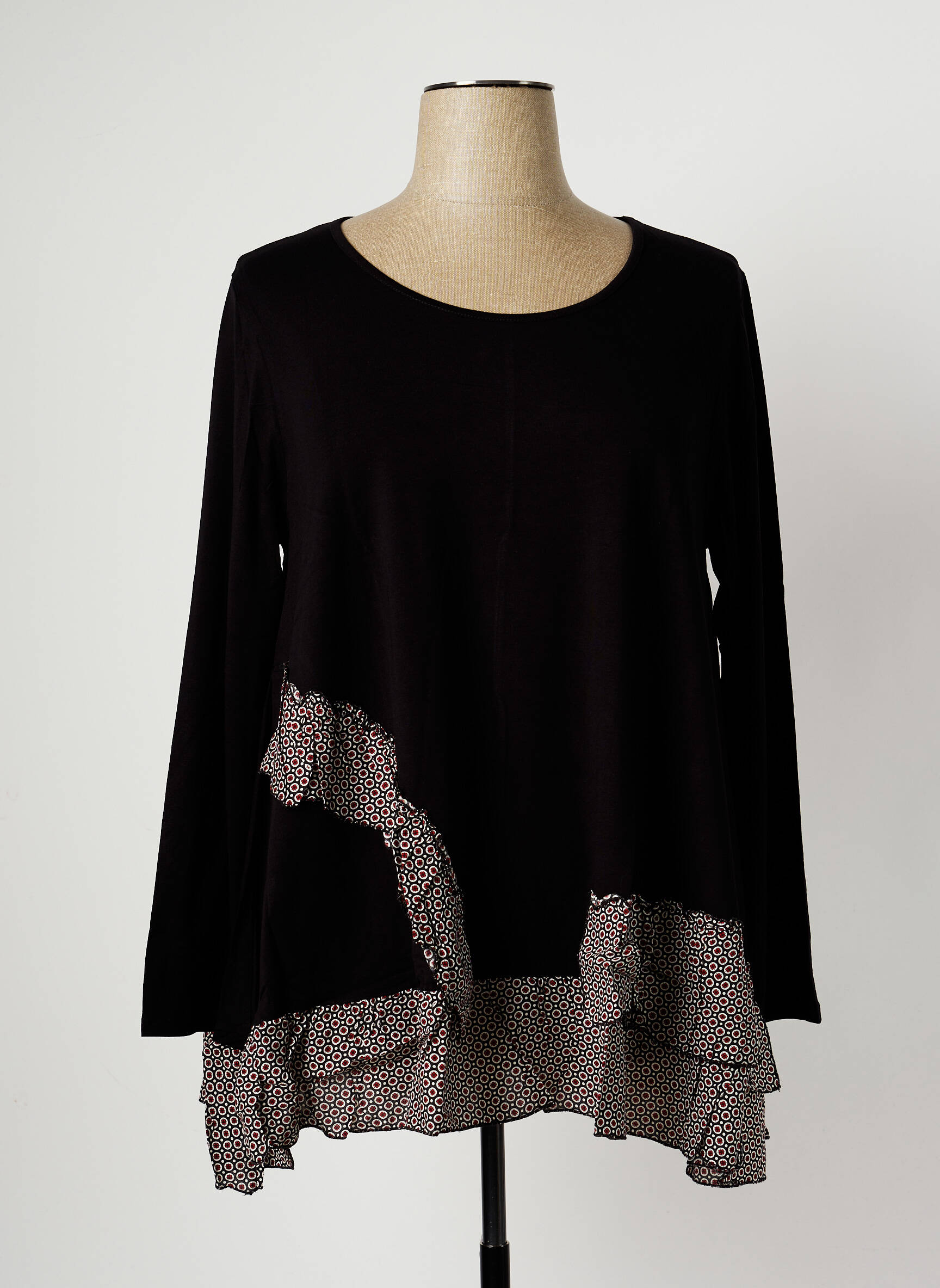 G Oze Tuniquemanchelongue Femme couleur noir