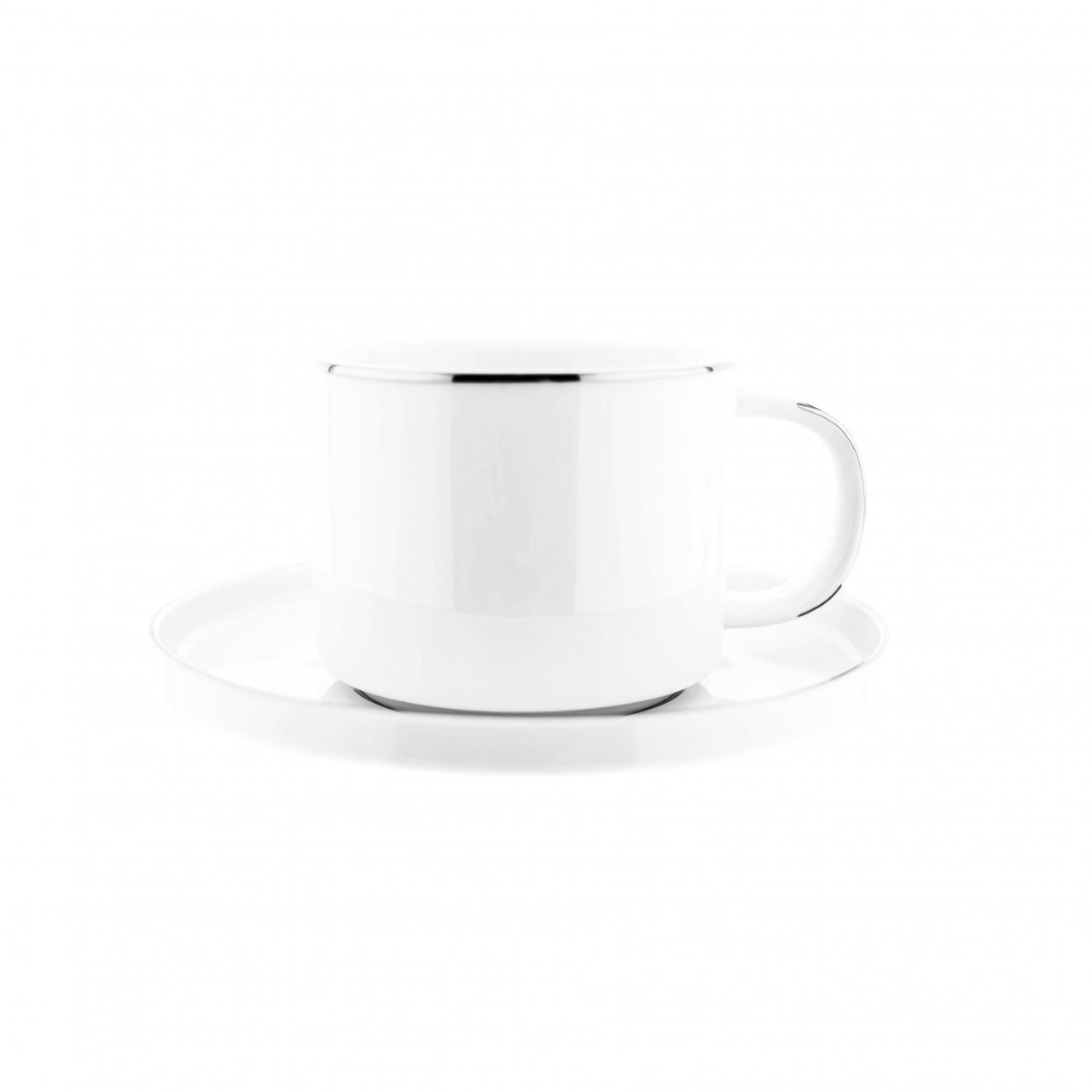 Almina Espressotasse 12 Teiliger Mokkatassen-Set aus Porzellan Mokkaservice 100 ml Gold
