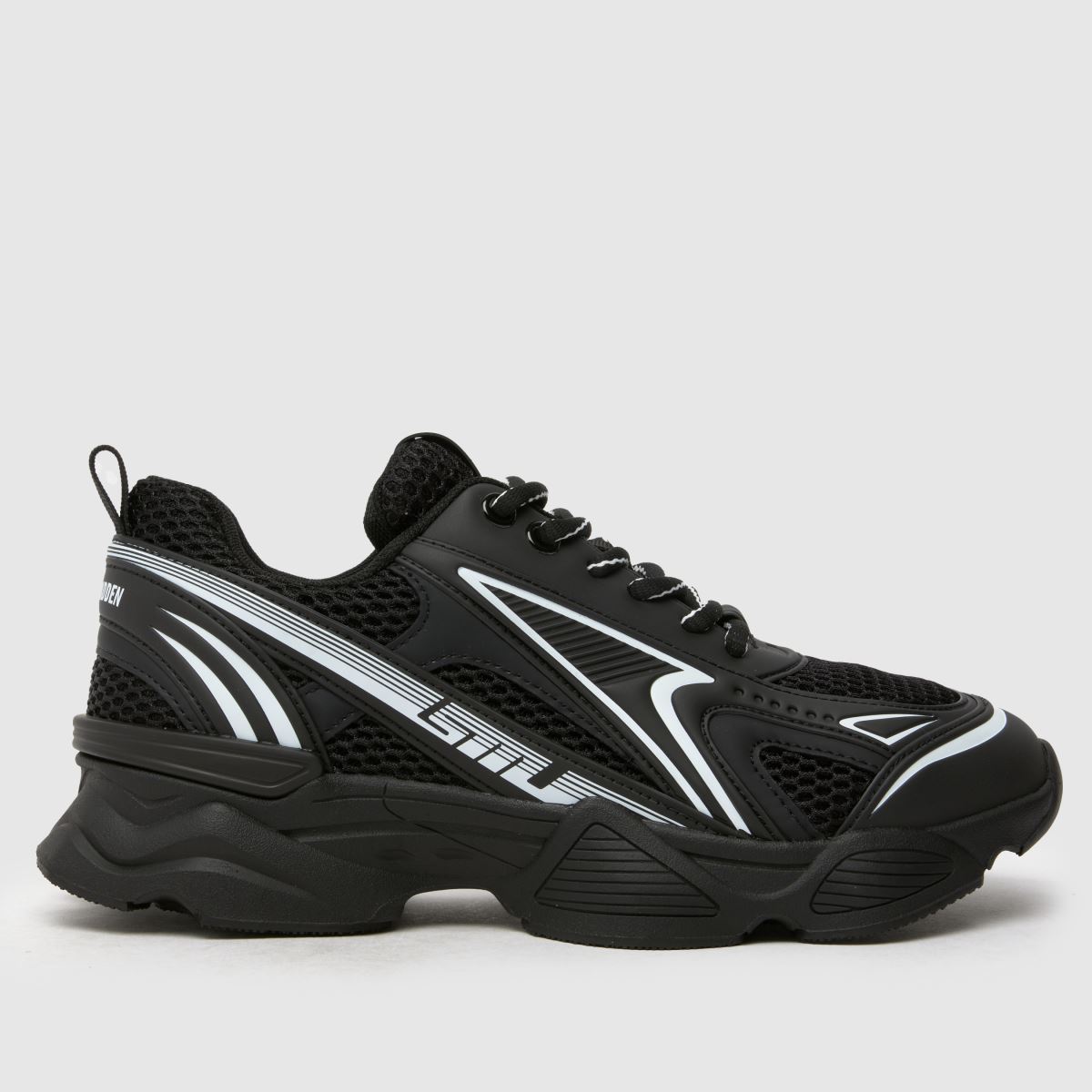Steve Madden – Speedster – Svarta, flerfärgade sneakers