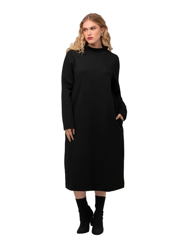 Ulla Popken Midikleid in schwarz günstig kaufen