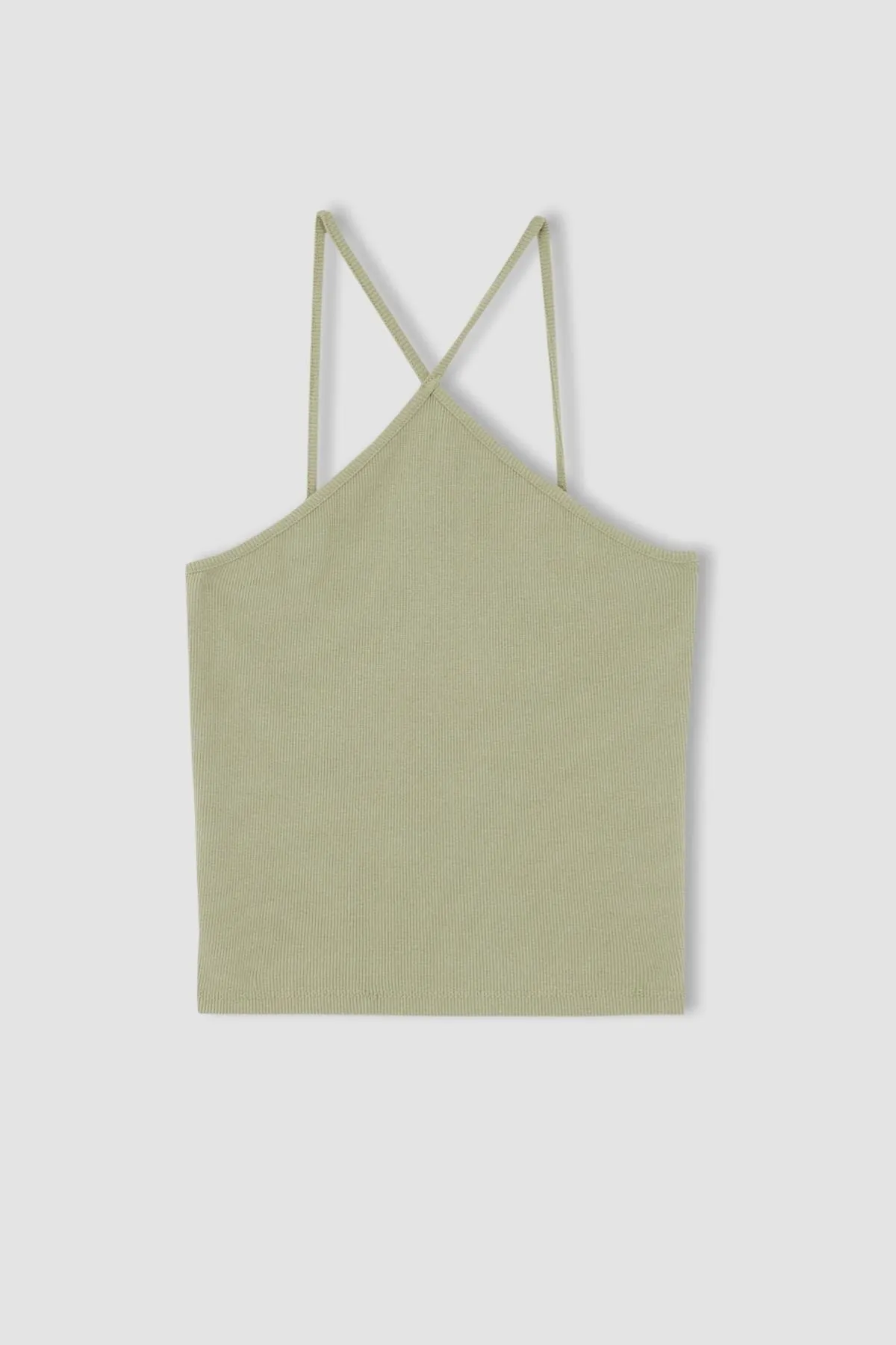 DeFacto  Figurbetontes, kurz geschnittenes Sportler-Camisole mit Kreuzkragen