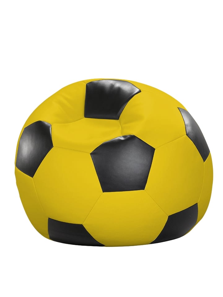 Linke Licardo Sitzball aus Kunstleder in schwarz/gelb günstig kaufen onesize