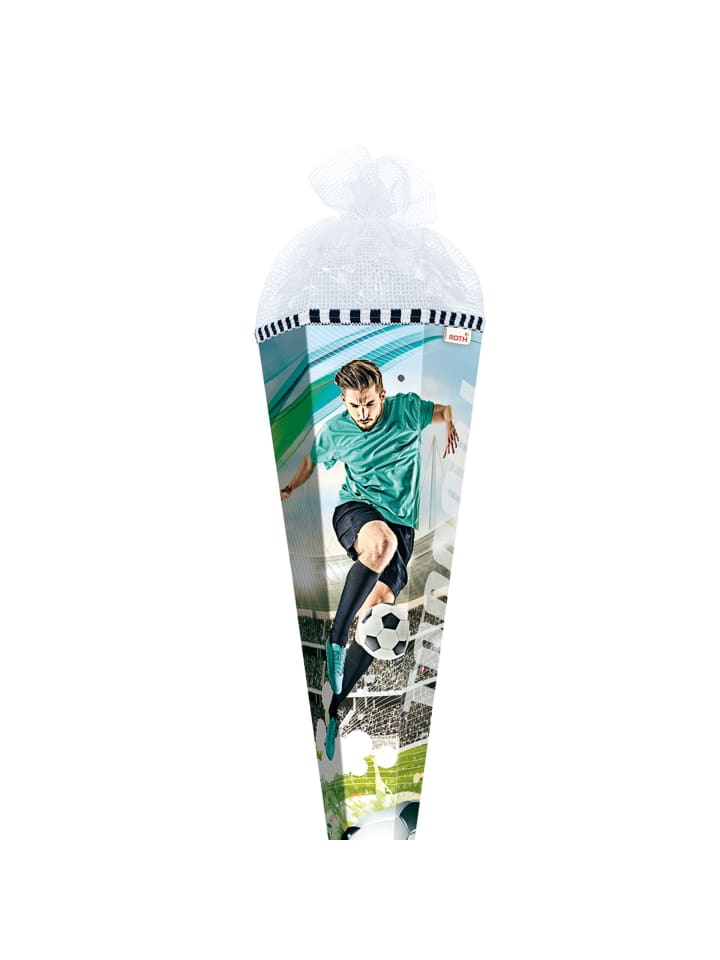 ROTH Schultüte groß Fußballstar 85 cm, Sound Netzverschluss in Bunt günstig kaufen onesize