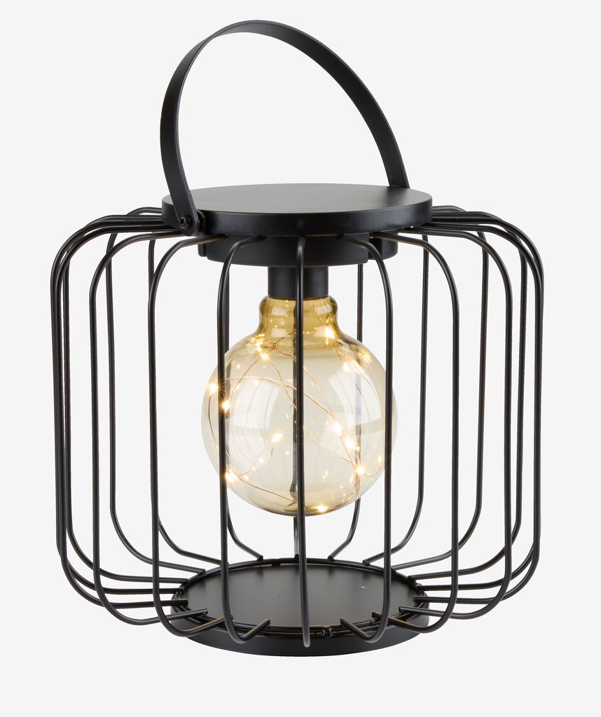GLENTE Batteridrevet lampe GLENTE Ø24xH21cm, bland