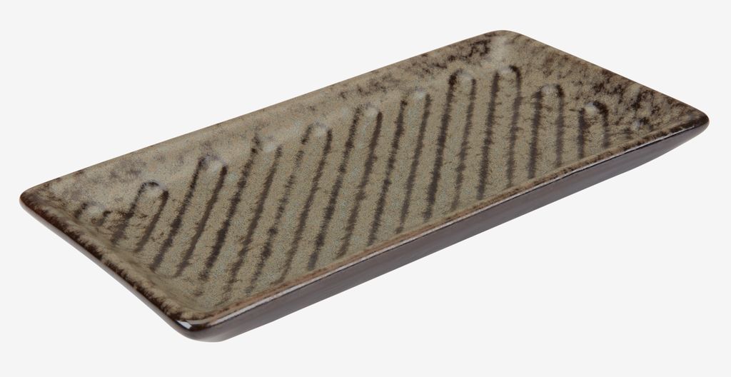 GESUNDA Bandeja GESUNDA L11xP21xA2cm com vidro mate