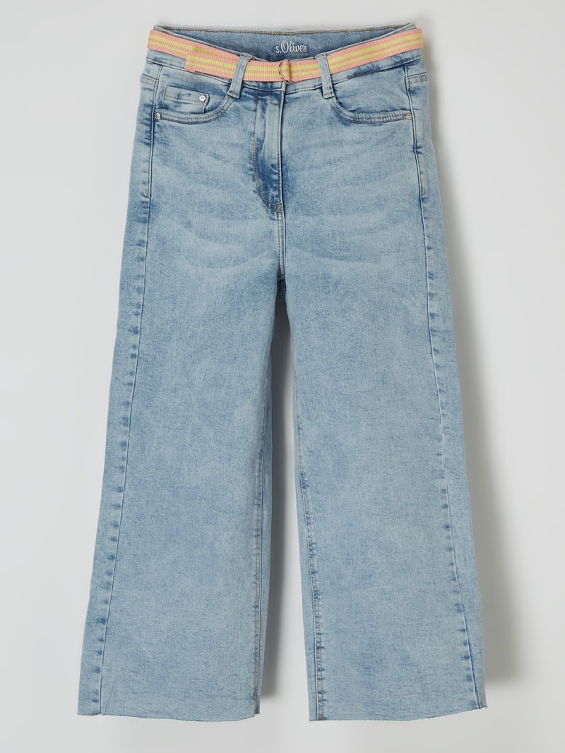 Slim Fit High Waist Jeans mit Stretch-Anteil in hellblau