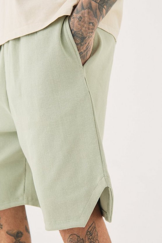 Tall gerippte Shorts