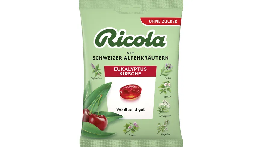 Ricola Bonbons Eukalyptus Kirsche 75 g