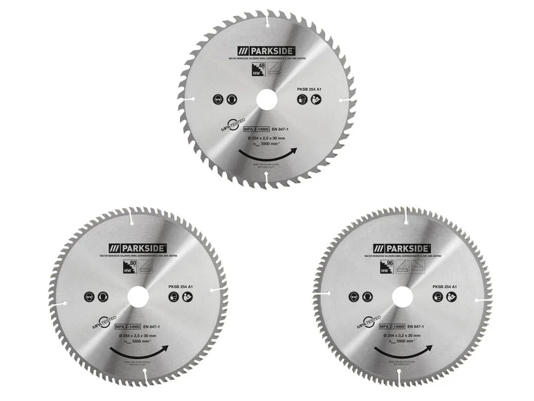 Lâmina de serra circular PARKSIDE® PKSB 254 A1, 10 polegadas