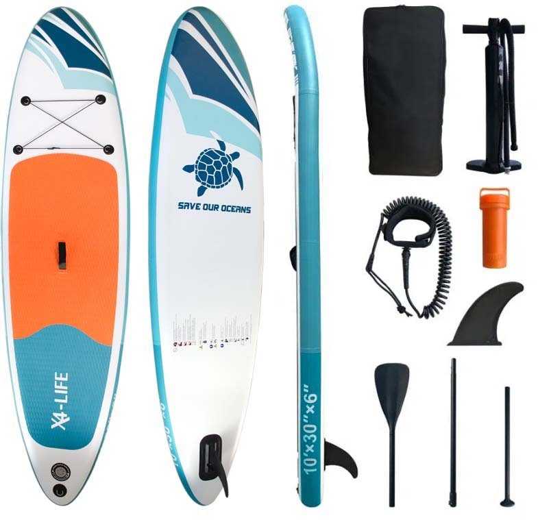 X4-Life SUP-Board X2 mit Zubehör, (Set, 7 tlg)