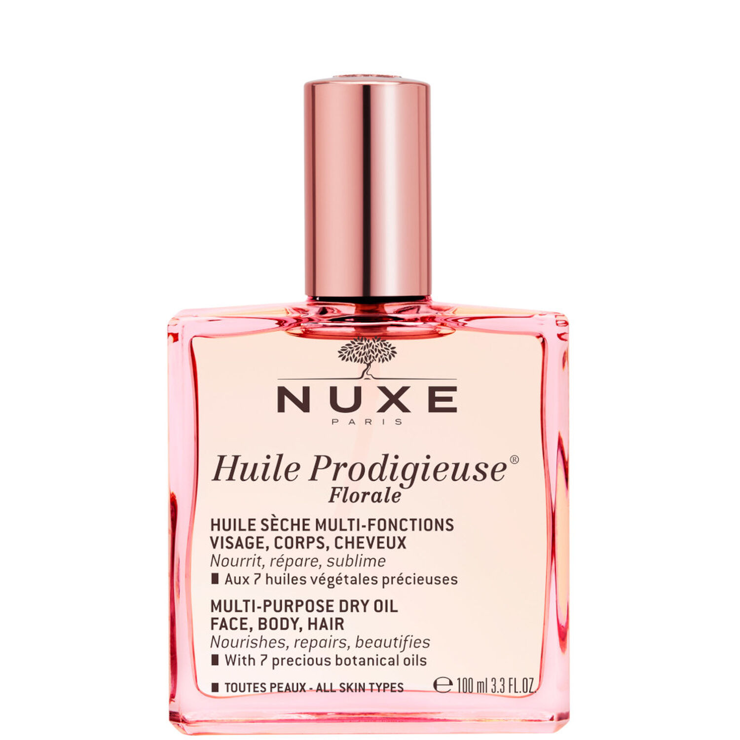Nuxe Huile Prodigieuse® Florale Huile sèche multi-fonctions visage, corps, cheveux Huile Prodigieuse® - Toutes peaux 100 ml