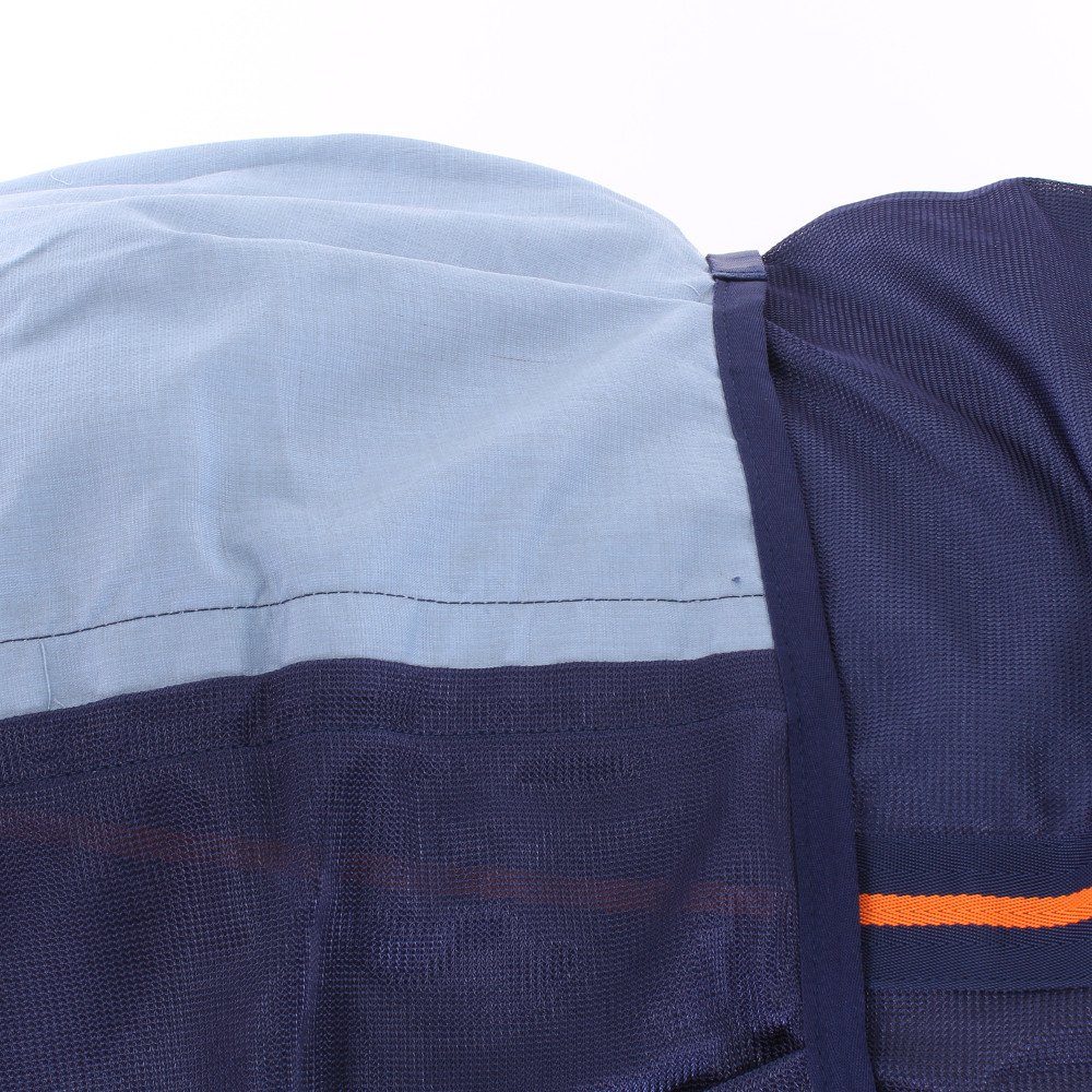 Bucas Pferde-Abschwitzdecke Bucas Therapy Mesh Cooler - Navy/Orange