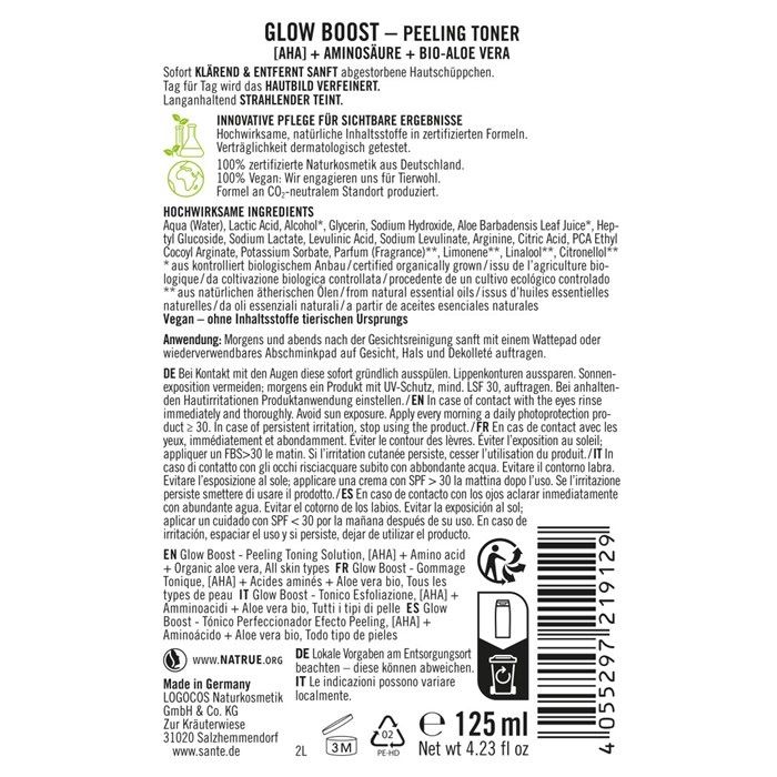 Glow Boost Peeling Toner