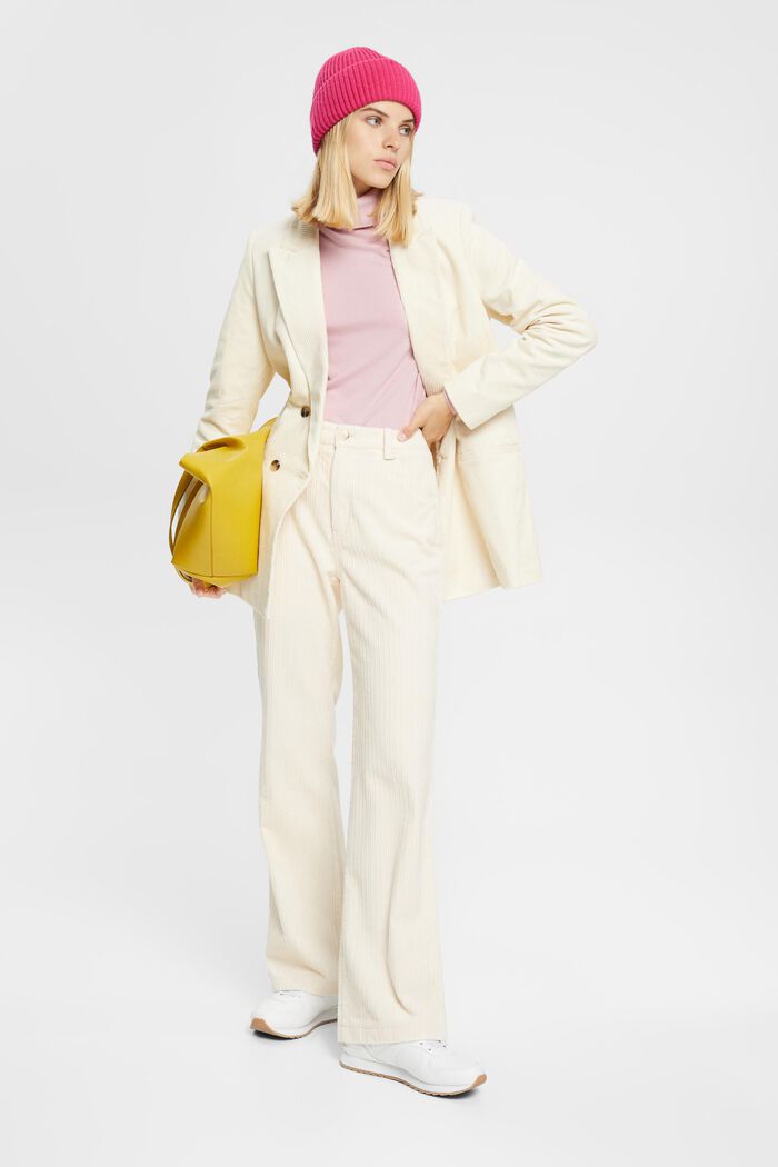 Zweireihiger CORD-Blazer im Mix-and-Match-Stil
