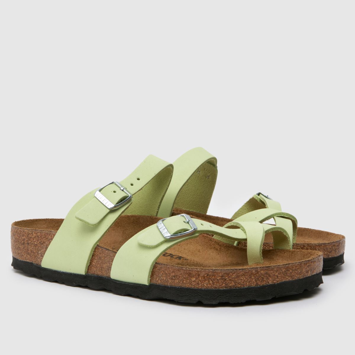 BIRKENSTOCK – Mayari – Blekt limefärgade sandaler