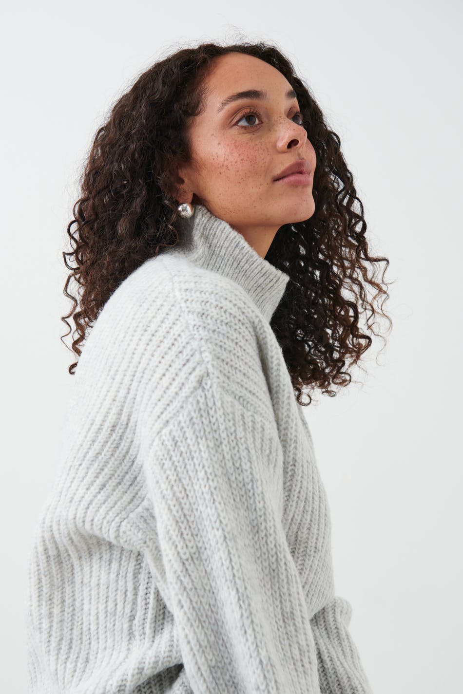 Turtleneck knit sweater