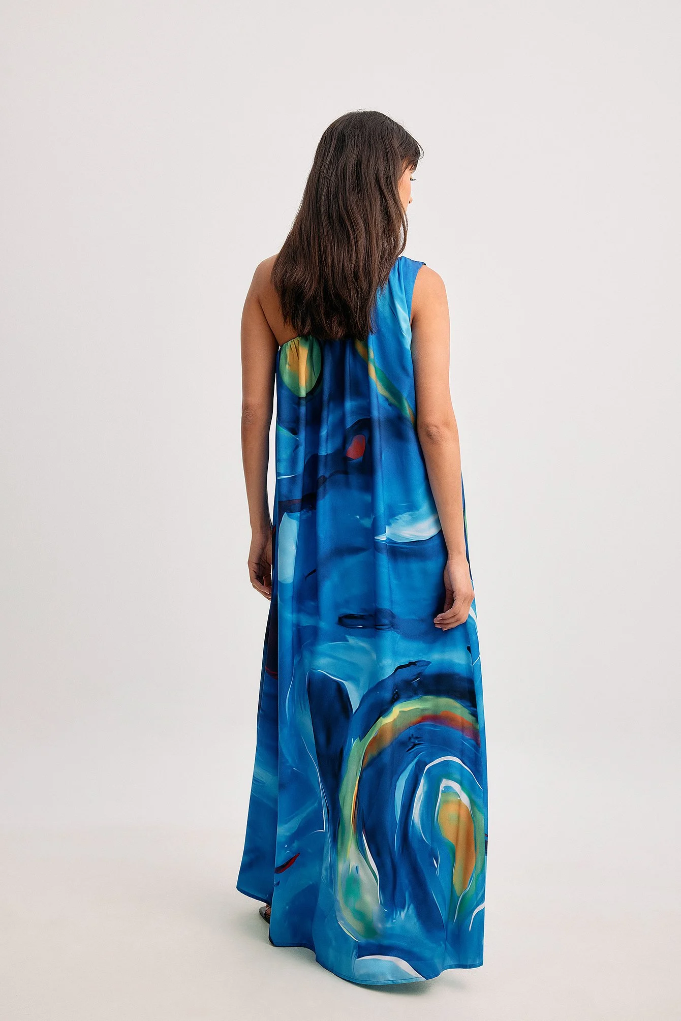 One Shoulder Maxi Dress