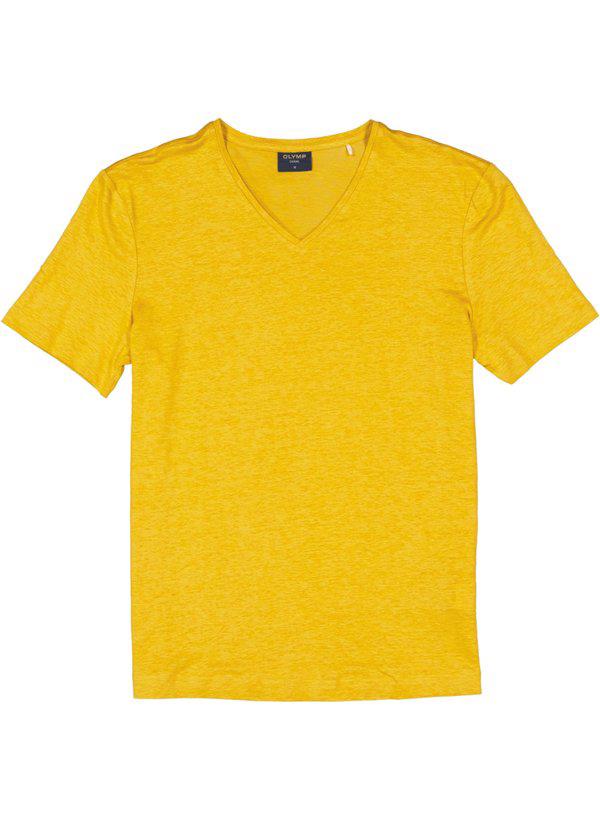 OLYMP, T-Shirt, Leinen, mais