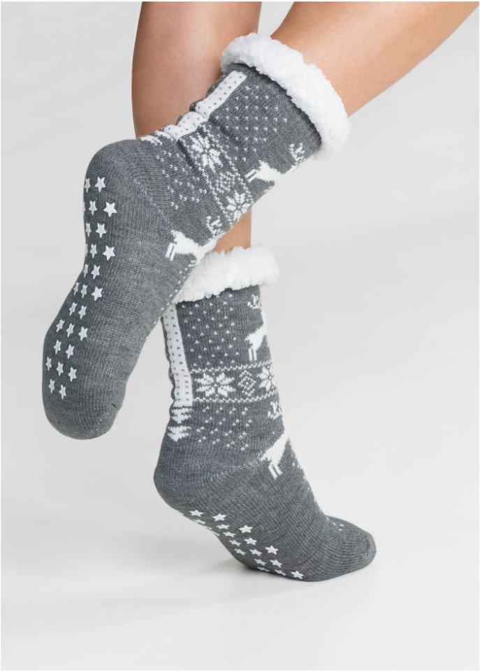 Kuschelsocken mit Teddyfutter