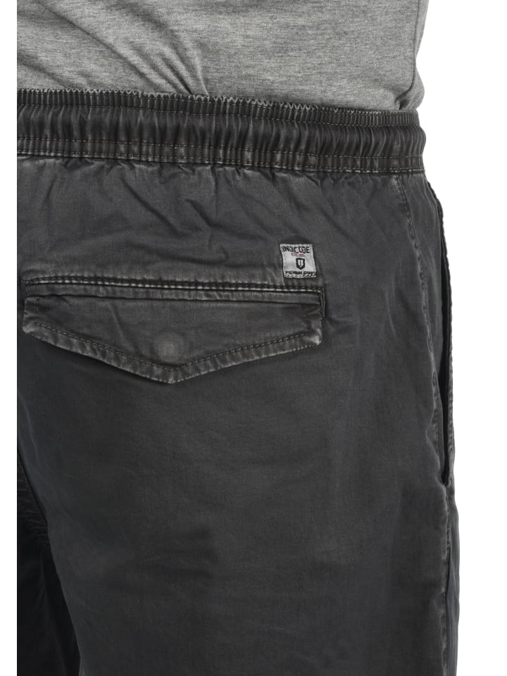 INDICODE Chinoshorts IDAbbey 70194MM kurze Hose mit Kontrastkordeln in Grau günstig kaufen